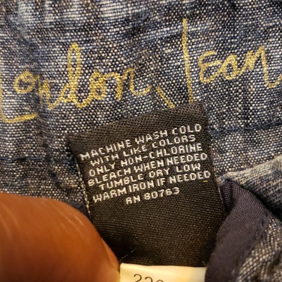 JEANS LONDON WIDELEG BLUE JEANS SIZE 2 - Picture 6 of 8